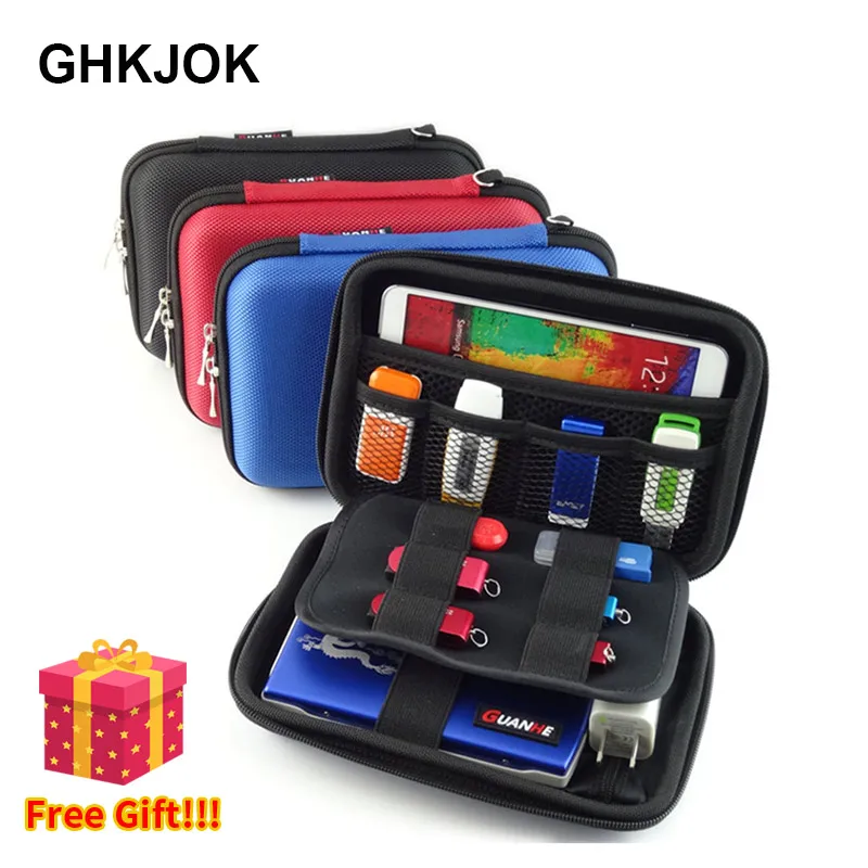 

New EVA 2.5 Inch HDD Protection Bag Box For External Storage USB Hard Drive Disk HDD Power Bank Cable Earphone Multifunction Bag