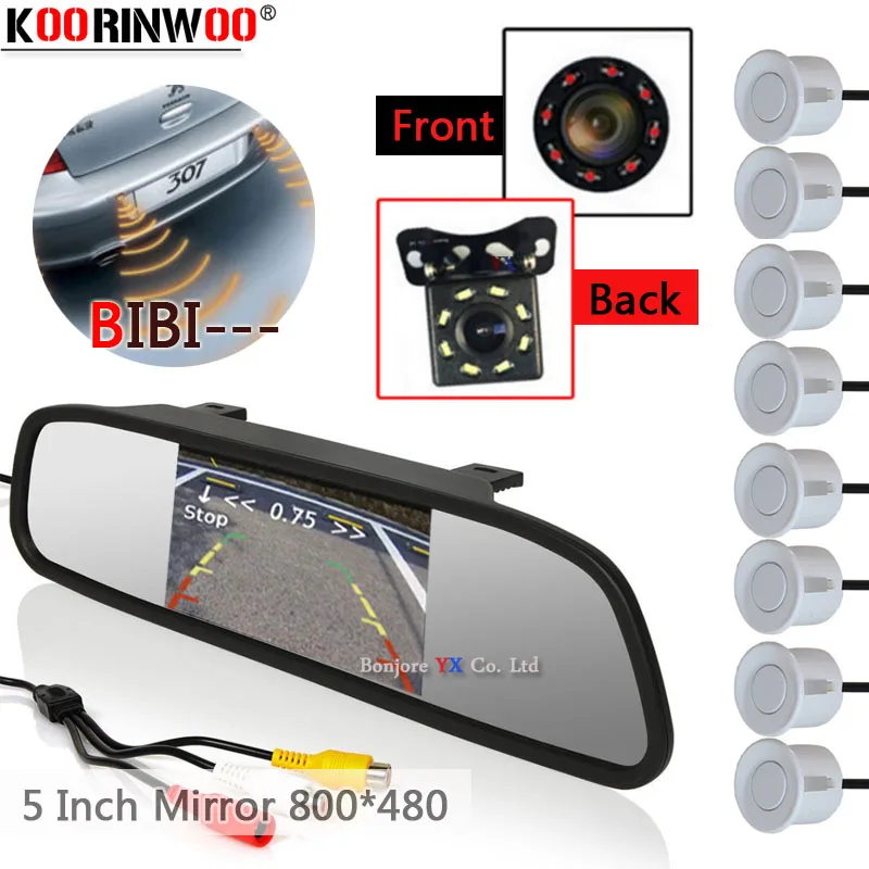 Автомобильный радар заднего хода Koorinwoo Mirror Parkmaster 8 датчик звукового сигнала