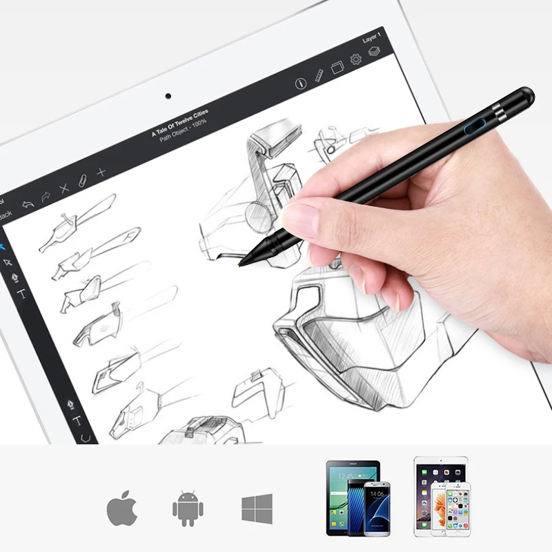 Стилус для Apple Pencil Tablet сенсорные ручки для iPad 9,7 iPad 1 2 3 карандаш для iPad Pro Высокоточный стилус