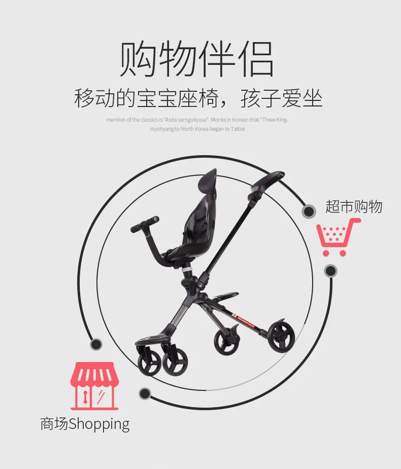 Dsland Doux bebe INBB finfin stok, самокат, детская коляска, 2 стороны, высокая, роскошный зонт, коляска, Трайк, супер стабильный, удобный инструмент для покупок