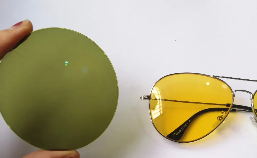 

1.49 Professional night vision Polarized lens yellow-green color can do prescription glasses