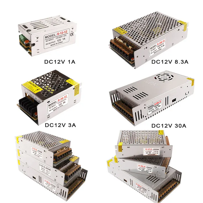 Светильник ing трансформаторы 12V 1A 5A 6A 10A 25A 30A 40A AC 110 V-220 V постоянного тока до DC12V 5A переключатель Питание адаптер Светодиодный драйвер полосы светильник