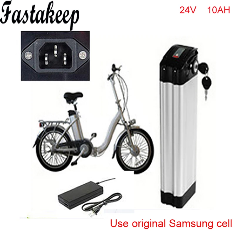 

ebike 24v battery electric bike battery 24V 10Ah,for bafang/8fun 350w motor with Aluminium Case BMS Charger