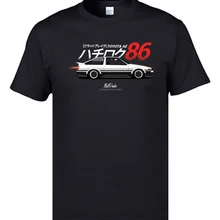 AE86 Начальная D JDM футболки GTR японские автомобили двигатель Тип мужские s хлопок Мужская Классическая футболка обычный Свитшот автомобиль