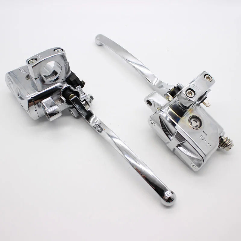 Arcade Universal 78 22mm Hydraulic Motorcycle Brake Master Cylinder Hydraulic Clutch Levers fluid Reservoir 14mm Piston