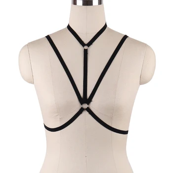 

Sexy black faux leather chained Allure corset Clubwear Cosplay Costume Punk Retro Handmade Women Adjustable Waist Belt S042