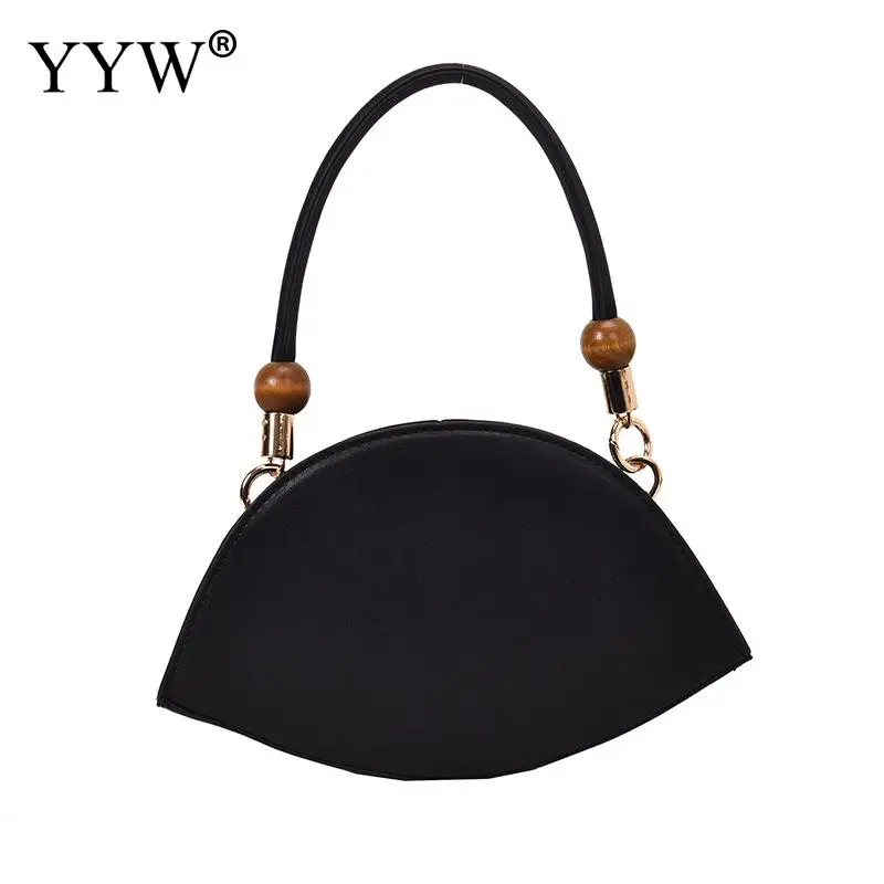 

Leather Top Handle Handbag Female Fashion Mini Small Shoulder Bags For Women Party Purse Pouch Bag Attached With Hanging Strap