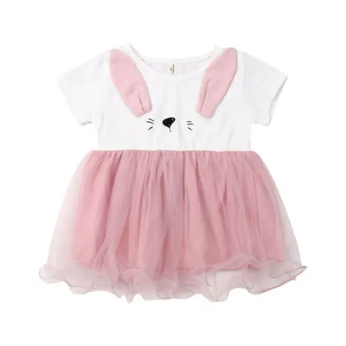 

Baby Girl Dress Newborn Kids Baby Girls Short Sleeve Party Wedding Bridesmaid Tulle Tutu Dresses