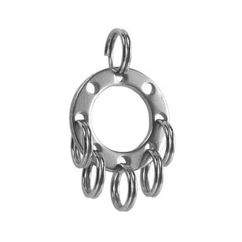 

by dhl or ems 200pcs Mini Utility Removable UFO Buckle Keychain Outdoor EDC Tool Key Ring