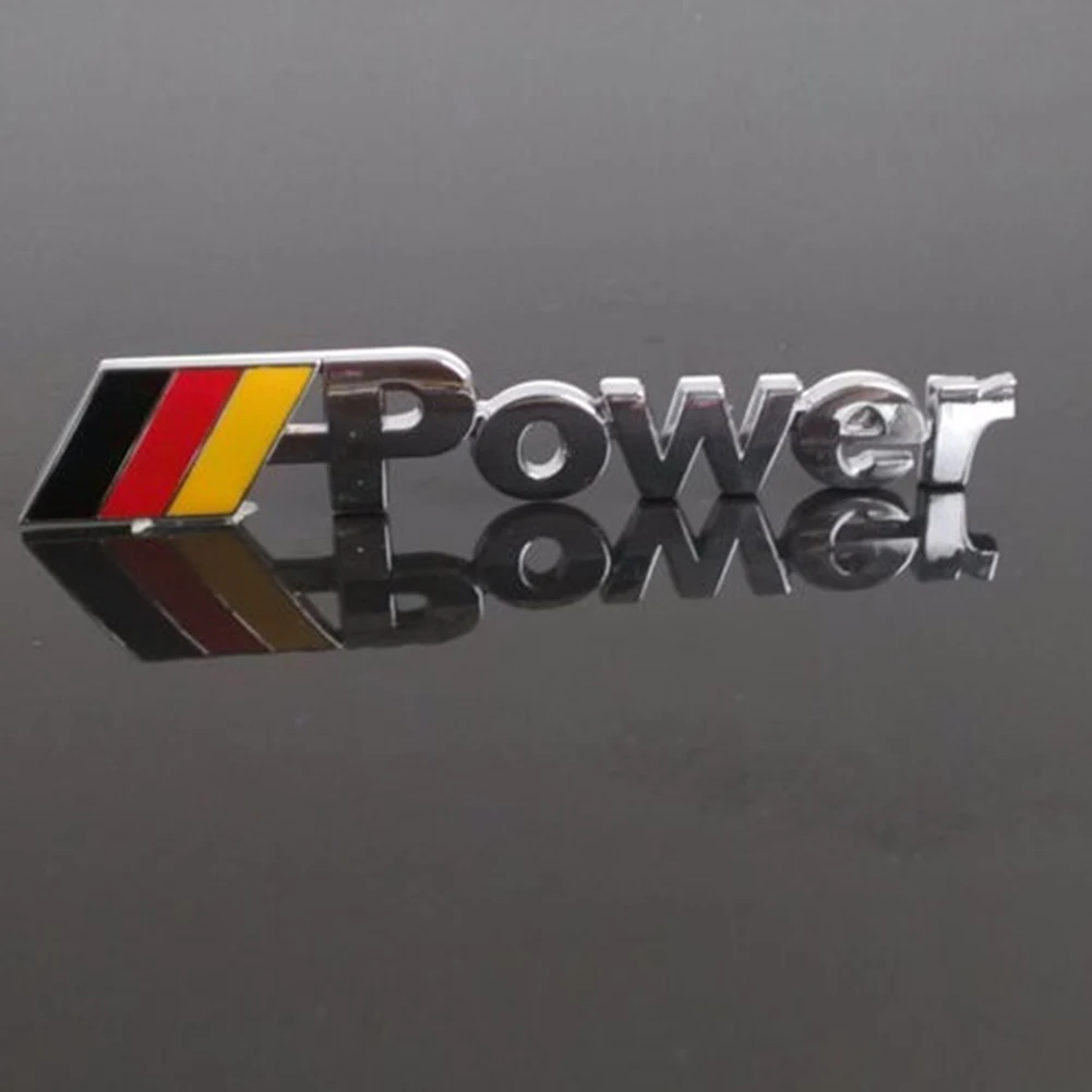 Black Badge Emblem Sticker Car Rear Trunk Metal Decal For BMW //////M-Power