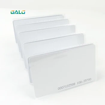 

10pcs/lot rfid card 125khz TK4100 blank smart card EM4100 ID pvc card with UID series number for access control system