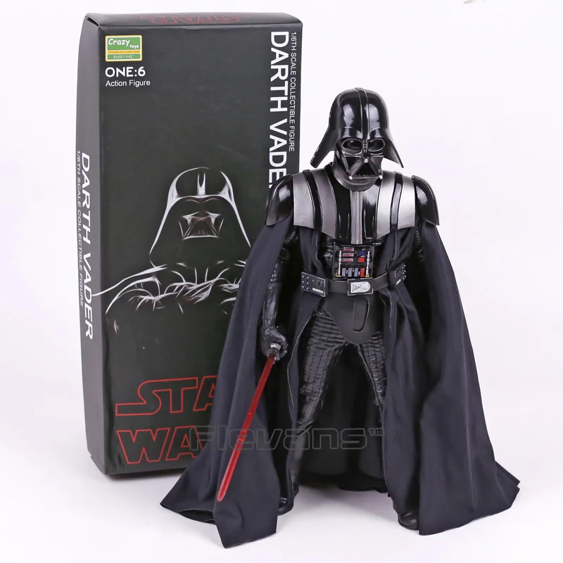 Сумасшедшие Игрушки Звездные войны Дарт Вейдер 1/6 Масштаб ПВХ Фигурку Коллекционная Модель Игрушки 12 дюймов 30 см