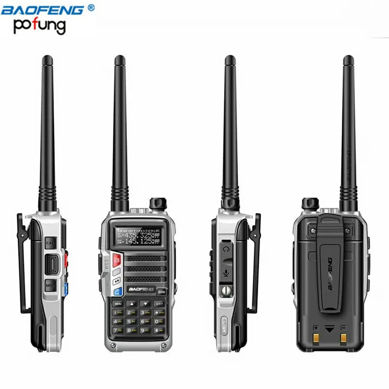 2 шт. BAOFENG UV-S9 8 Вт Мощный VHF/UHF 136-174 МГц и 400-520 МГц двухдиапазонный 10 км Ham CB радио утолщенная батарея рация