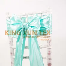 Красивый 100 шт цвета Chiavari атласное кресло пояс галстук бабочка для банкета мероприятие отель украшение