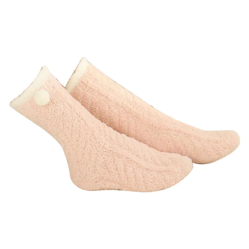 Winter Warm Mid-Calf Length Coral Velvet Socks Thicken Towel Fabric Floor Socks Harajuku Style Kawaii Velvet Sleep Meias  D17 (16)