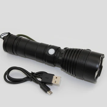 

1200 Lumens USB Rechargeable XM-L2 LED Torch Flashlight Pocket Light Lamp High/low/strobe