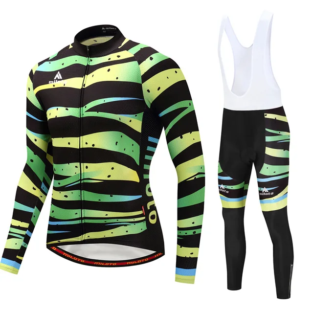 Новая велосипедная Джерси весна осень pro team мужская одежда с длинным рукавом ropa ciclismo Одежда для велоспорта комбинезон MTB гоночный комплект для мотокросса - Цвет: 13