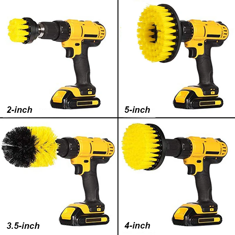 UNTIOR 3 шт./компл. дрель мощность Скраб Чистая щетка кожа пластик деревянная мебель салоны машины Очистка мощность скраб 2/3. 5/4 дюймов