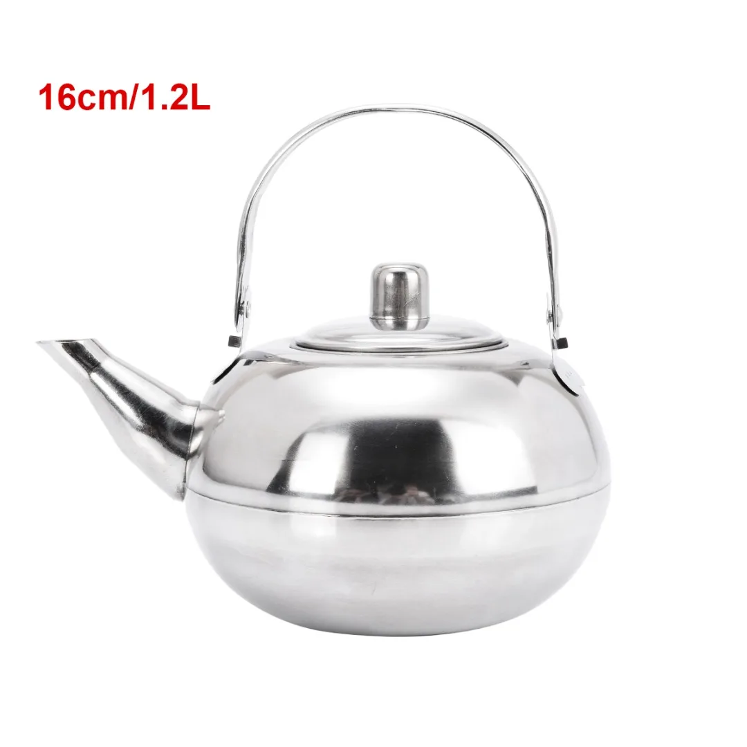 0.8/1.2/1.8/2.5L Stainless Steel Tea Pot Kettle With Infuser Filter Tea Jar Jug Home Office Tea Coffee Tools