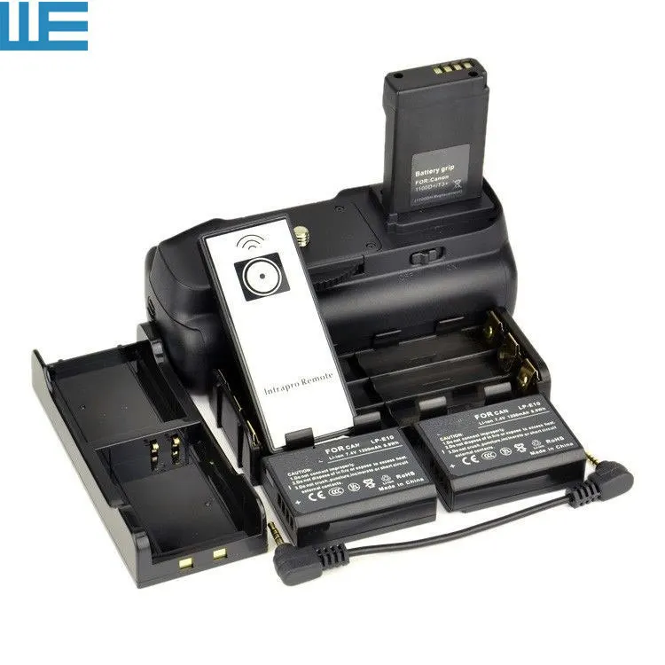 

Battery Grip+IR Remote Control+6 AA Battery Holder+LP-E10 Battery Hold+2PCS LP-E10 for EOS Rebel 1100D 1200D T3 T5 T6 Kiss X50 .