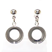 12 шт. DIY Сменные Шарм серьги имитация Kameleon шипованных серьги(вставка jewelpop не включая