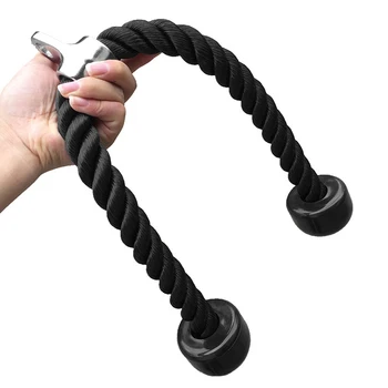 

Training Pull Down Rope Triceps Push Down Rope 27IN Non Slip Cable Attachment for Gym Muscle Training Fitness Body Building Gym