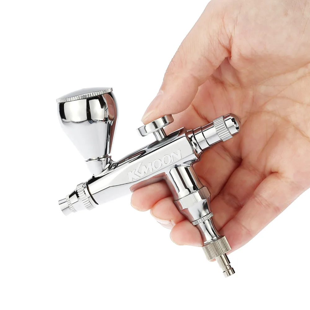 

mini Airbrush compressor 0.3mm 5&13cc paint spray gun Single-action Air-Brush sandblaster for Cake car Model Makeup body Paint