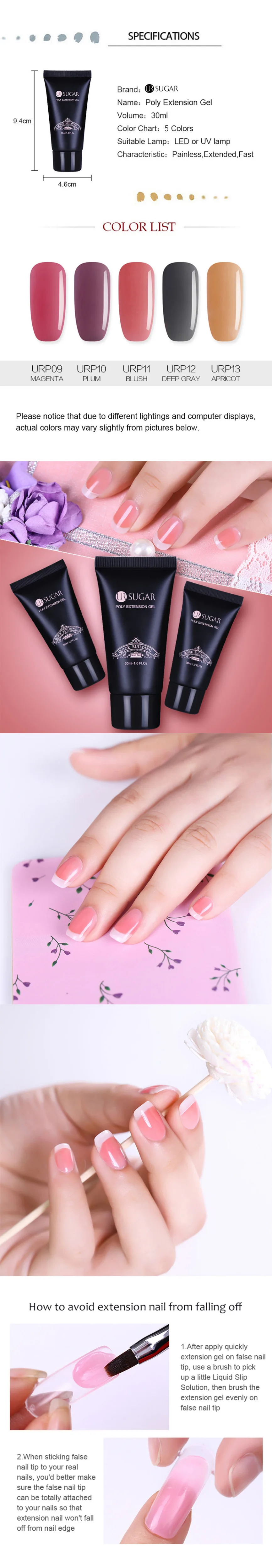 Detail Feedback Questions About Ur Sugar 30ml Poly Extension Gel