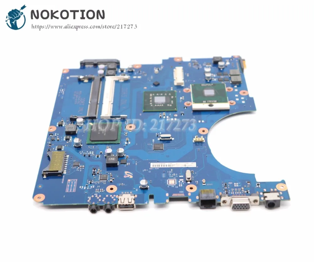 Tanie NOKOTION dla Samsung RV510 Laptop płyta główna BA92 06564A BA92 06564B GL40 DDR3 darmowe CPU