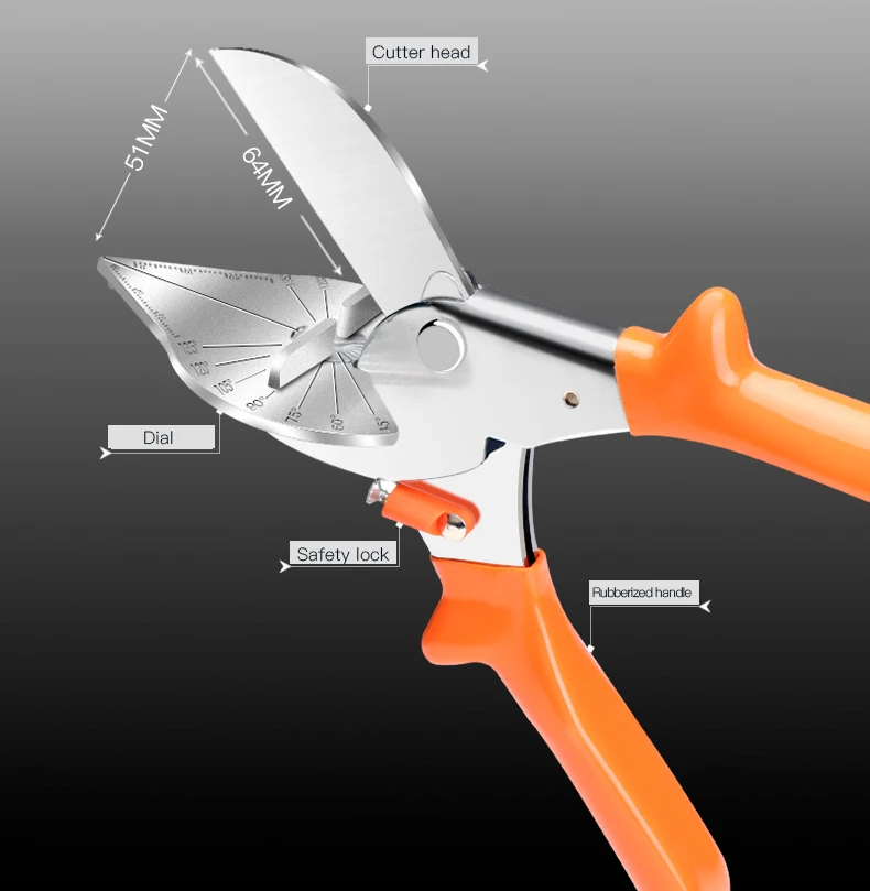 AIRAJ 45 до 135 градусов угол сдвига, ПВХ PE PPR пластиковые Скошенные ручные ножницы, /старый немногофункциональный торцовочный инструмент