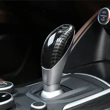 Углеродное волокно шестерни Панель Ремонт стикер панель наклейка автомобиля Стайлинг подходит для Alfa Romeo Giulia автомобильные аксессуары