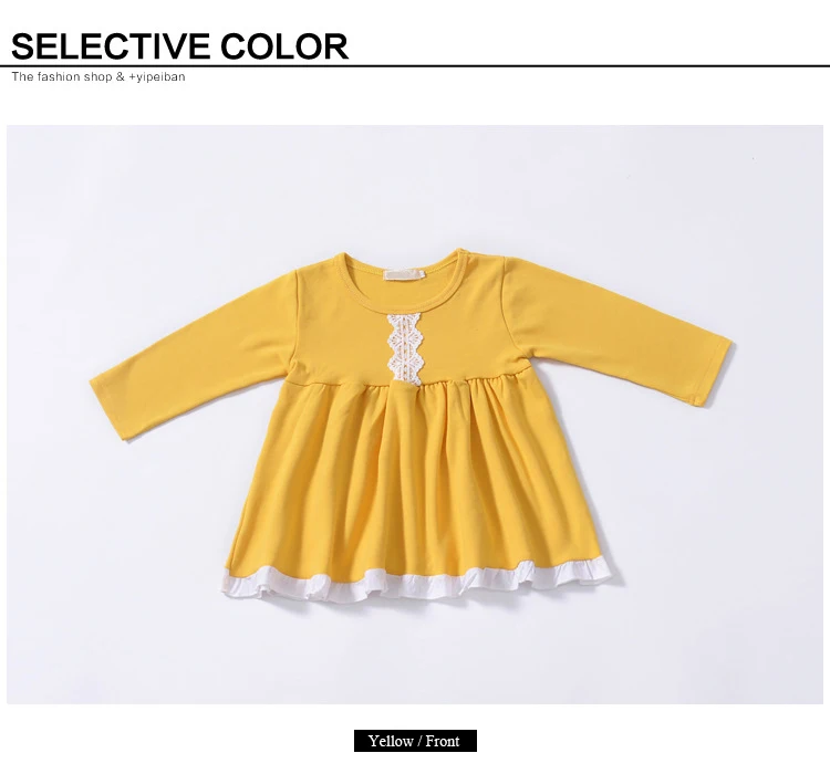 Детские платья для девочек платье для малышки осень 2018 Детская одежда из хлопка с длинными рукавами Осень Симпатичные для девочек