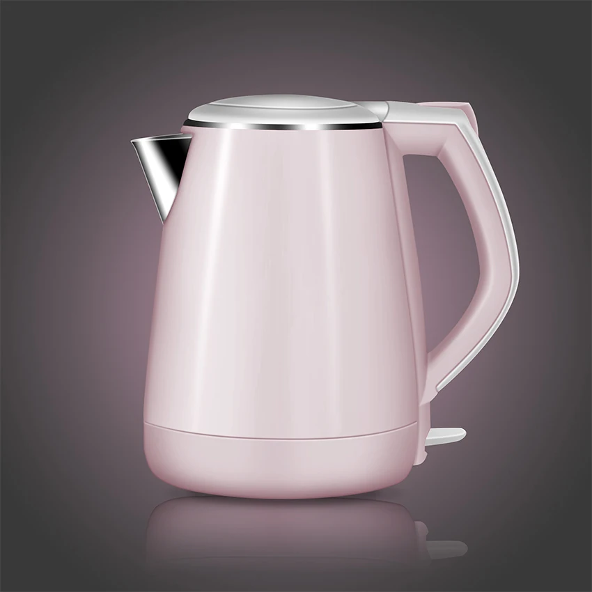 1.5L емкость электрические чайники Еда класс Нержавеющая сталь сохранение тепла и-невозгорающийся Электрический чайник розовый K15-F623 220V