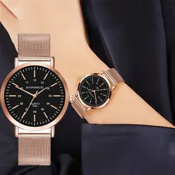 Темпераментные женские часы модный бренд женские часы новейший ультратонкий циферблат кварцевые наручные часы с сетчатым ремешком Clcok Bayan