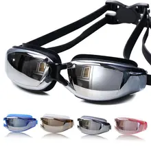 Большая оправа гальванические регулируемые очки для плавания Очки для дайвинга водонепроницаемые анти-туман одежда для плавания очки для женщин и мужчин