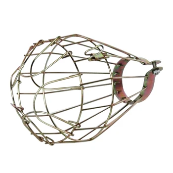 

LIXF Iron Wire Bulb Cage, Clamp On, Old Look, Vintage Lighting, Steampunk