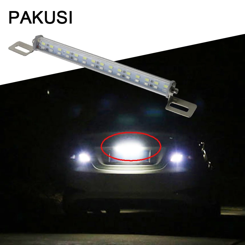 PAKUSI 1 комплект Автомобильный светодиодный светильник номерного знака белый