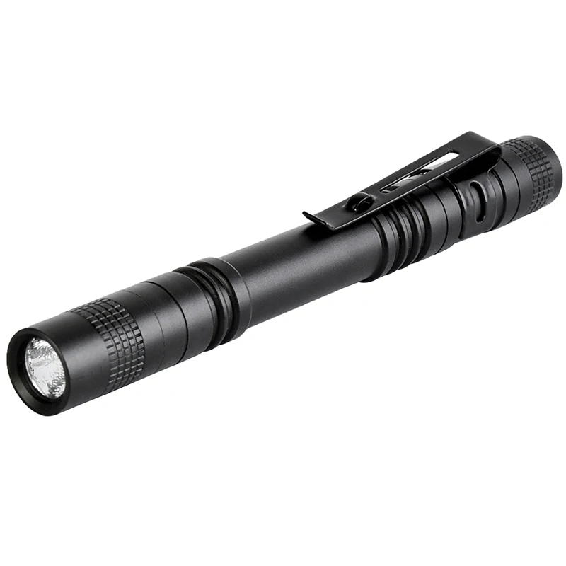 Упаковка из 3 штук, ручка светильник мини Портативный светодиодный вспышка светильник тактический фонарь XPE-R3 вспышка светильник 1000LM охотничья лампа для кемпинга 2 хааа батарейки