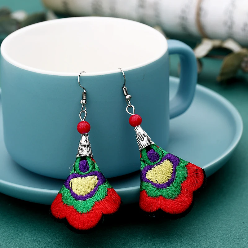 

2019 New Bohemian Long Statement Drop Earrings For Women Triangle Dangle Earrings Long Charm Jewelry Gift Boho