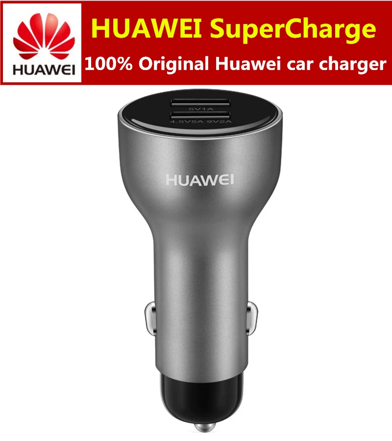 Оригинальное автомобильное зарядное устройство HUAWEI SuperCharge 2 40W AP38 4,5 V/5A, 5 V/4.5A+ 1M 5A type C Quick Charge Cable для P30 P20 PRO mate 20