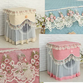 

Lace Ruffle Floral Washing Machine Dust Cover Protection Front Durable Soft Home Dust Cove Lace Paint Stripping Aging Rust tool