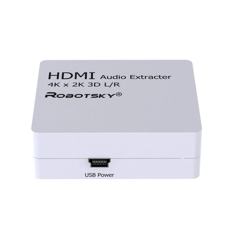 Robotsky 4 К x 2 К HDMI аудио эксрактор 3D HDMI к HDMI с аудио l/r конвертер адаптер для PS4 DVD телеприставки Тетрадь