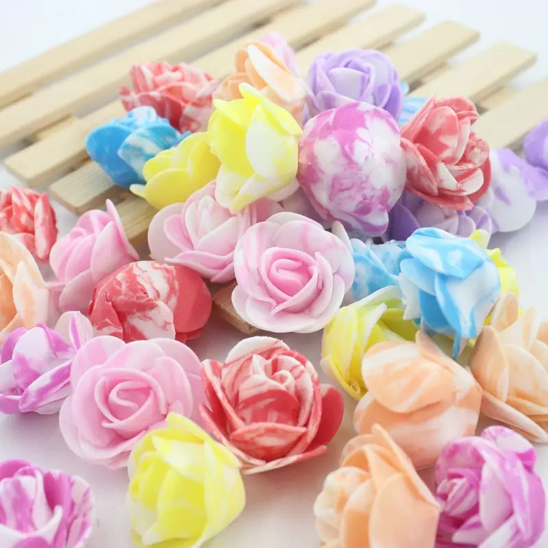 20 pcs / lot foam Pectoral Flower Head Wreath Pink Bouquet Wedding Dress Materials Decorative Wreaths Optional Color | Дом и сад