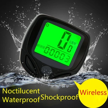 

Backlight Waterproof Bicycle Computer Wireless Odometer Bike Speedometer Clock Odometer Stopwatch accesorios de la bicicleta