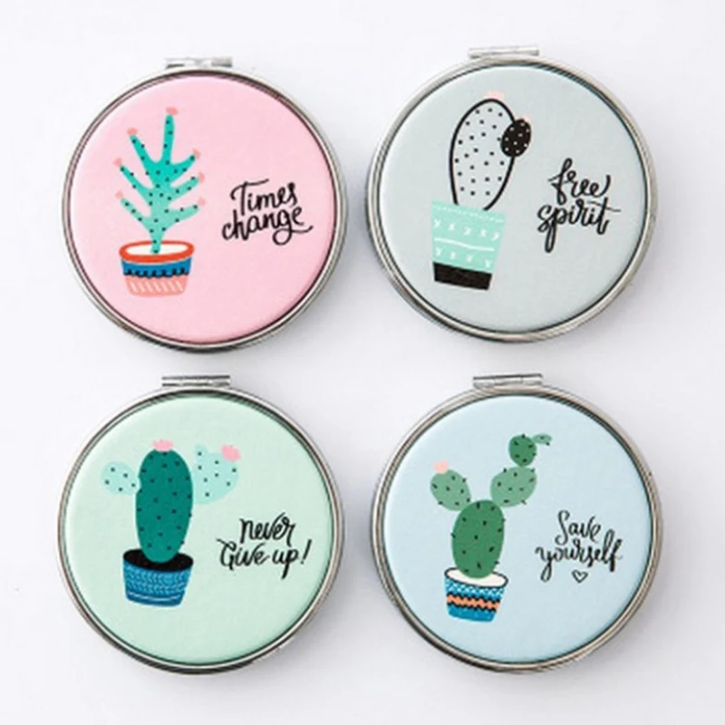 

1pc New Mini Pocket Cosmetic Mirror Fashion Square Makeup Mirrors Compact Beauty Double-sided Mirror Magnifier Mirror