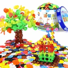 12 цветов playmobil строительные блоки Снежинка оптом собранная рука-глаз координации Дети Обучающие цифровые игрушки подарки 45