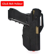 Glock Pistol Holster Quick Drop Right Hand Belt Holster Tactical Glock 17 19 22 23 31 32 Army Gun Airsoft Air Gun Waist Holster