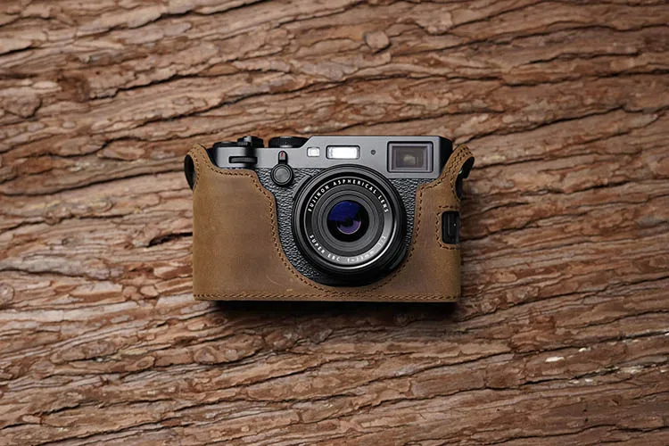 Mr.stone Handmade Genuine Leather Camera Case For FujiFilm X100F Fuji x100f X100-F Camera Half Bag Body Cover Open battery Mr.stone Handmade Genuine Leather Camera Case For FujiFilm X100F Fuji x100f X100-F Camera Half Bag Body Cover Open battery