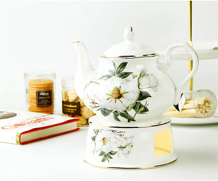 Европейский костяной фарфор стакан-чайник аксессуар чай огненная плита керамический послеобеденный теплый чай нагреватель