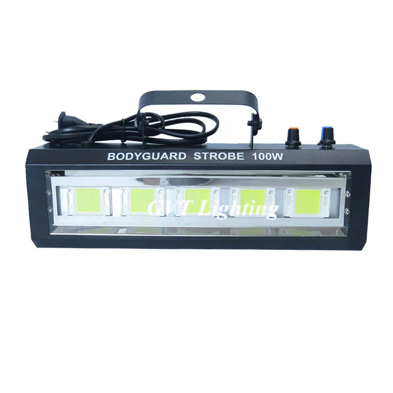 LED Strobe light 100W Sound/Adjustable speed/Auto Control LED White Flash Light Disco Party Home Music Show Stage Projector
